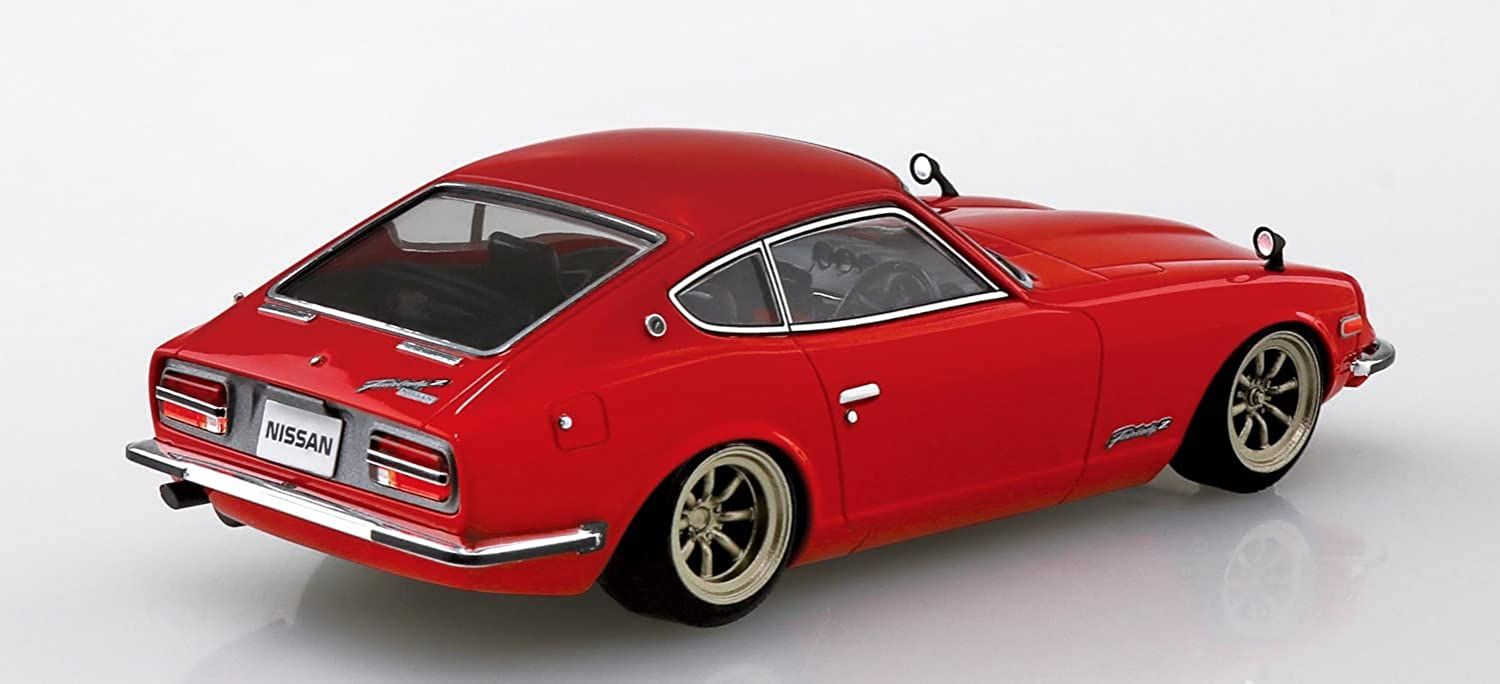 Aoshima Nissan S30 Fairlady Z Custom Wheel (Red) - BanzaiHobby