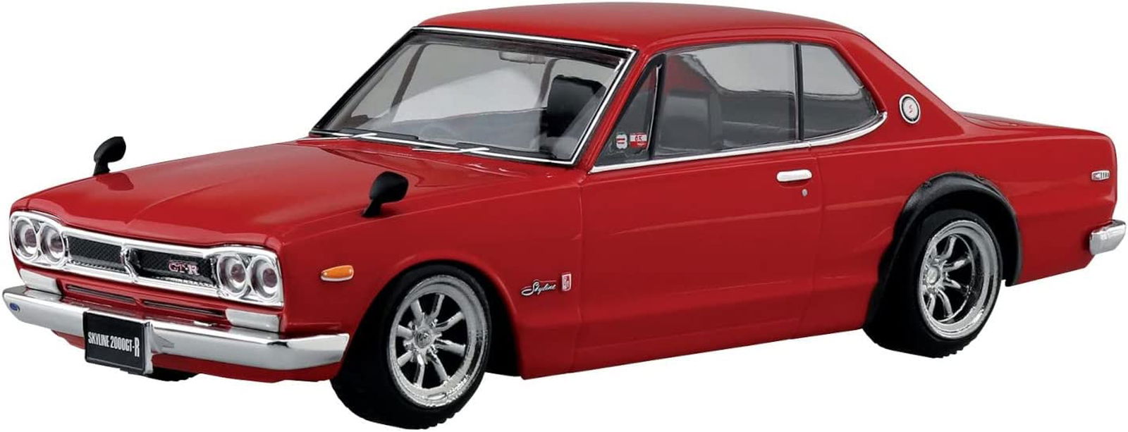 Aoshima Nissan Skyline 2000GT-R Custom Wheel (Red) - BanzaiHobby