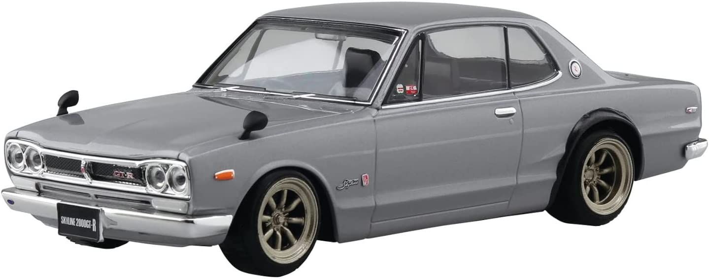Aoshima Nissan Skyline 2000GT-R Custom Wheel (Silver) - BanzaiHobby