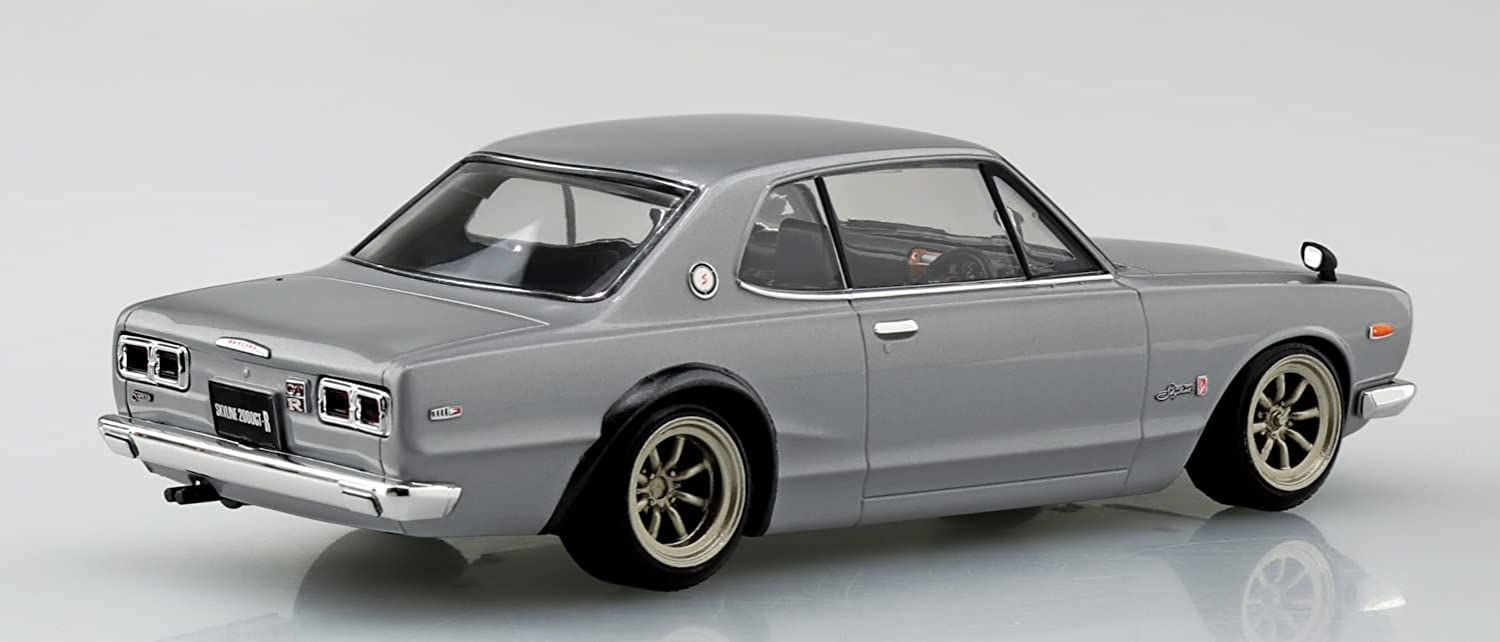 Aoshima Nissan Skyline 2000GT-R Custom Wheel (Silver) - BanzaiHobby