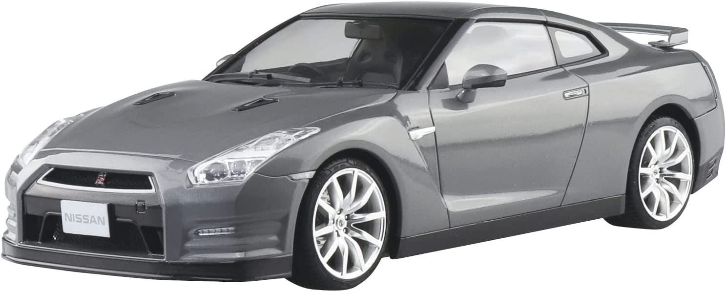 Aoshima Nissn R35 GT-R `14 Dark Metal Gray - BanzaiHobby