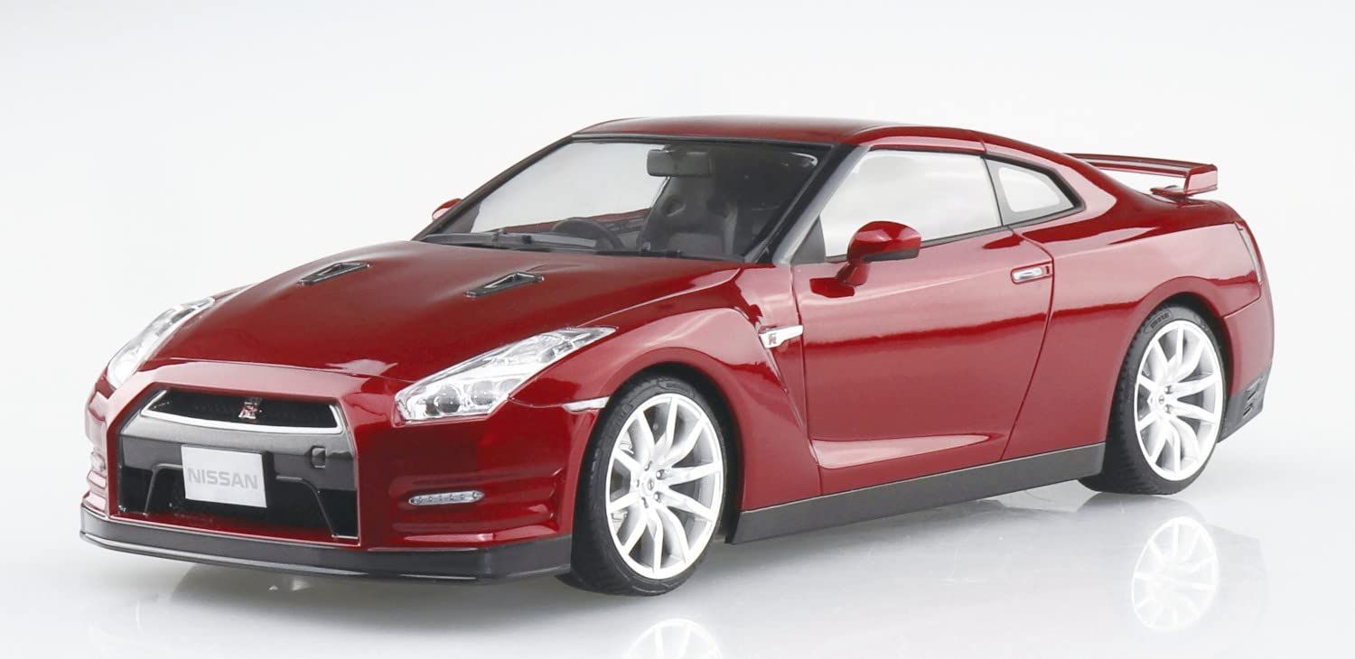 Aoshima Nissn R35 GT-R `14 GoldFlakeRedPearl - BanzaiHobby