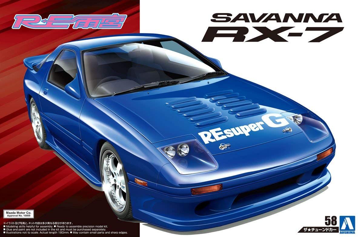 Aoshima RE Amemiya FD3S Savanna RX-7 89 - BanzaiHobby