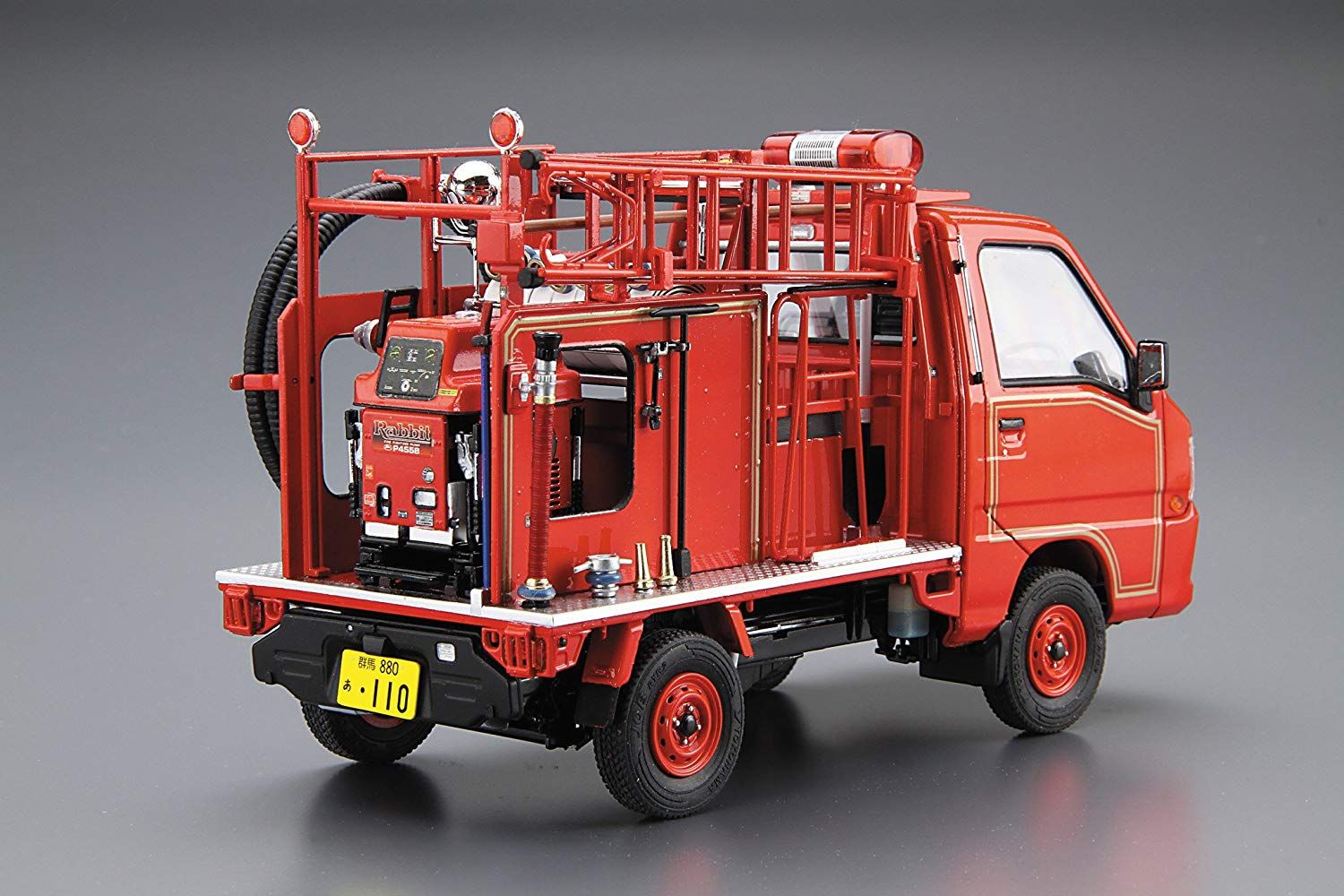 Aoshima Subaru TT2 Sambar Fire Engine `08 Subaru Oizumi Factory Package - BanzaiHobby