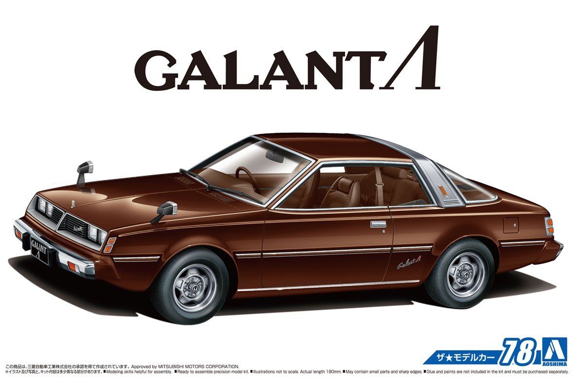 Aoshima The Model Car 78 Mitsubishi A133A Galant Lambda (Sapporo) 78 - BanzaiHobby