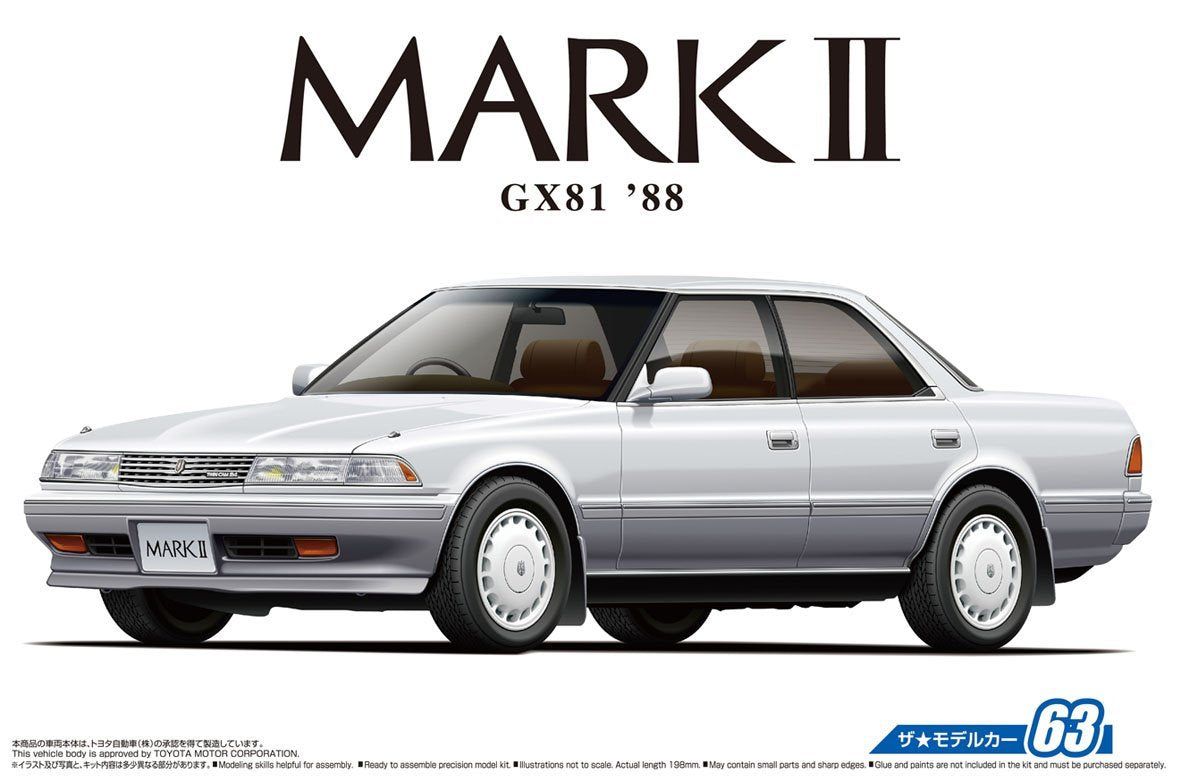 Aoshima The Model Car No63 Mark II GX81 88 - BanzaiHobby