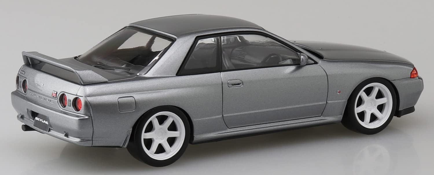 Aoshima The Snap Kit Nissan R32 Skyline GT-R Custom Wheel (Spark Silver) - BanzaiHobby