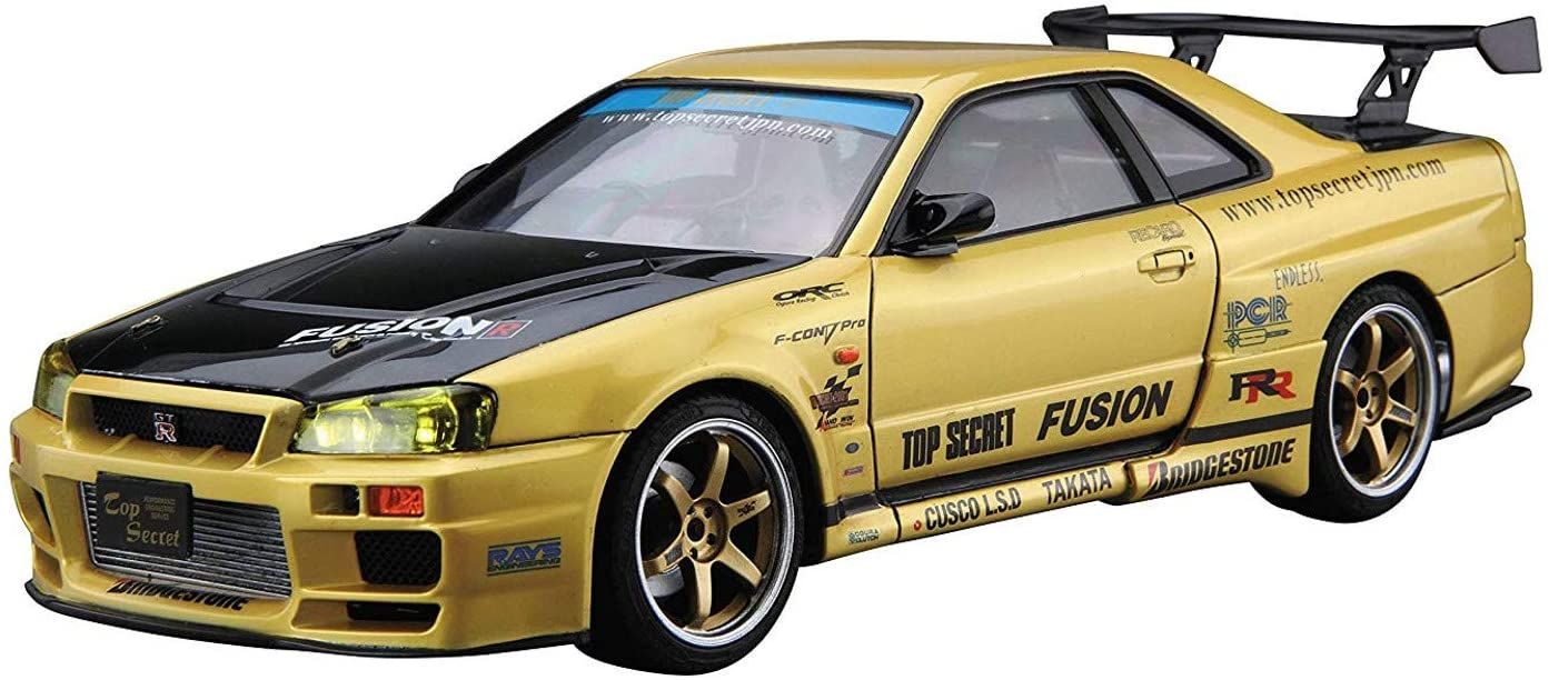 Aoshima Top Secret BNR34 Skyline GT-R` 02 (Nissan) - BanzaiHobby