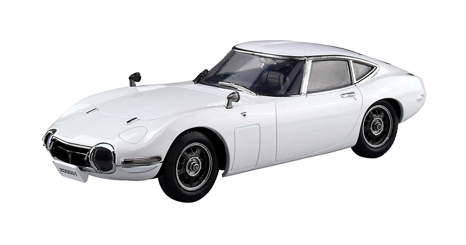 Aoshima Toyota 2000GT (Pegasus White) - BanzaiHobby