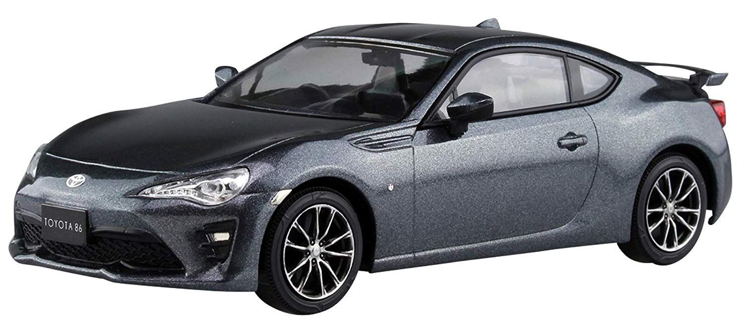 Banzai Hobby - Aoshima Toyota 86 (Dark Grey Metallic) - BanzaiHobby