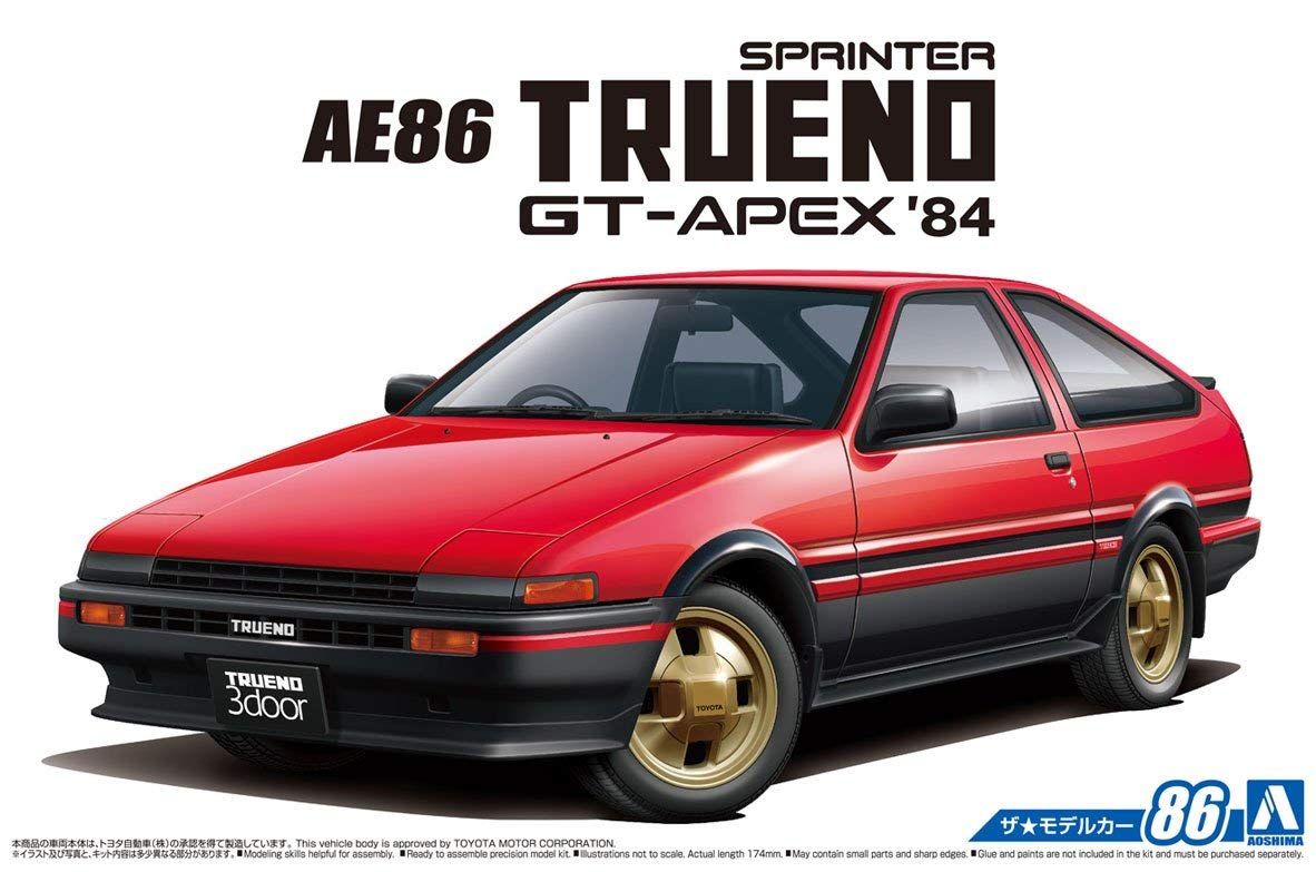 Aoshima Toyota AE86 Sprinter Trueno GT-APEX 84 - BanzaiHobby
