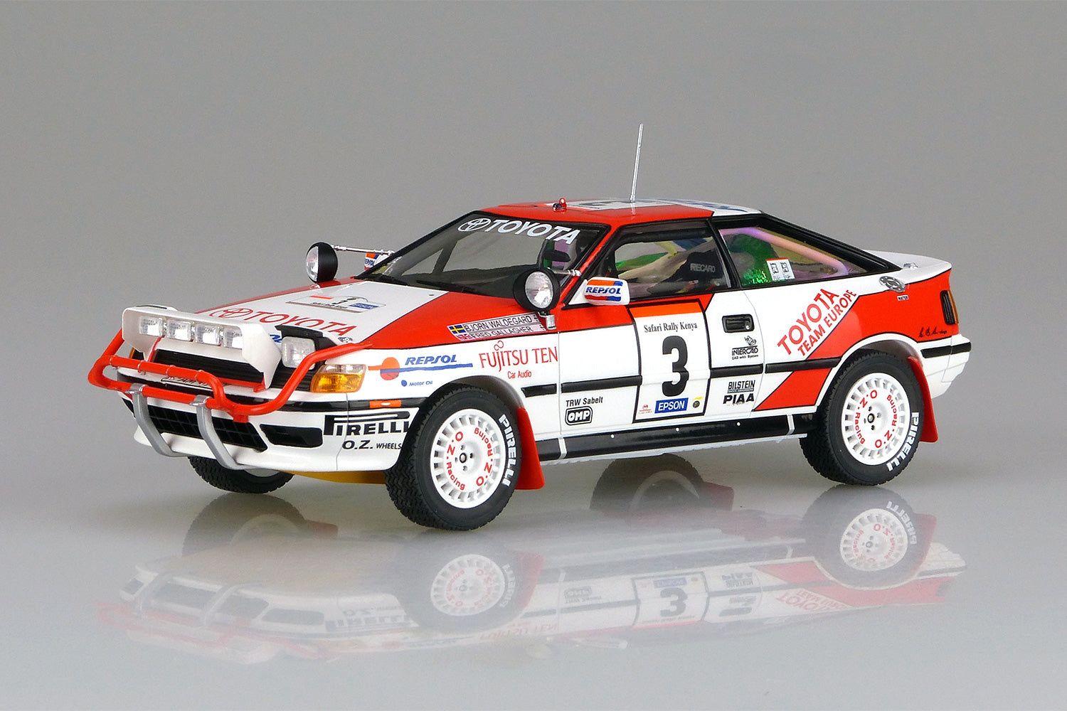Aoshima Toyota Celica GT-FOUR (ST165) 1990 Safari Rally Winner Ver - BanzaiHobby