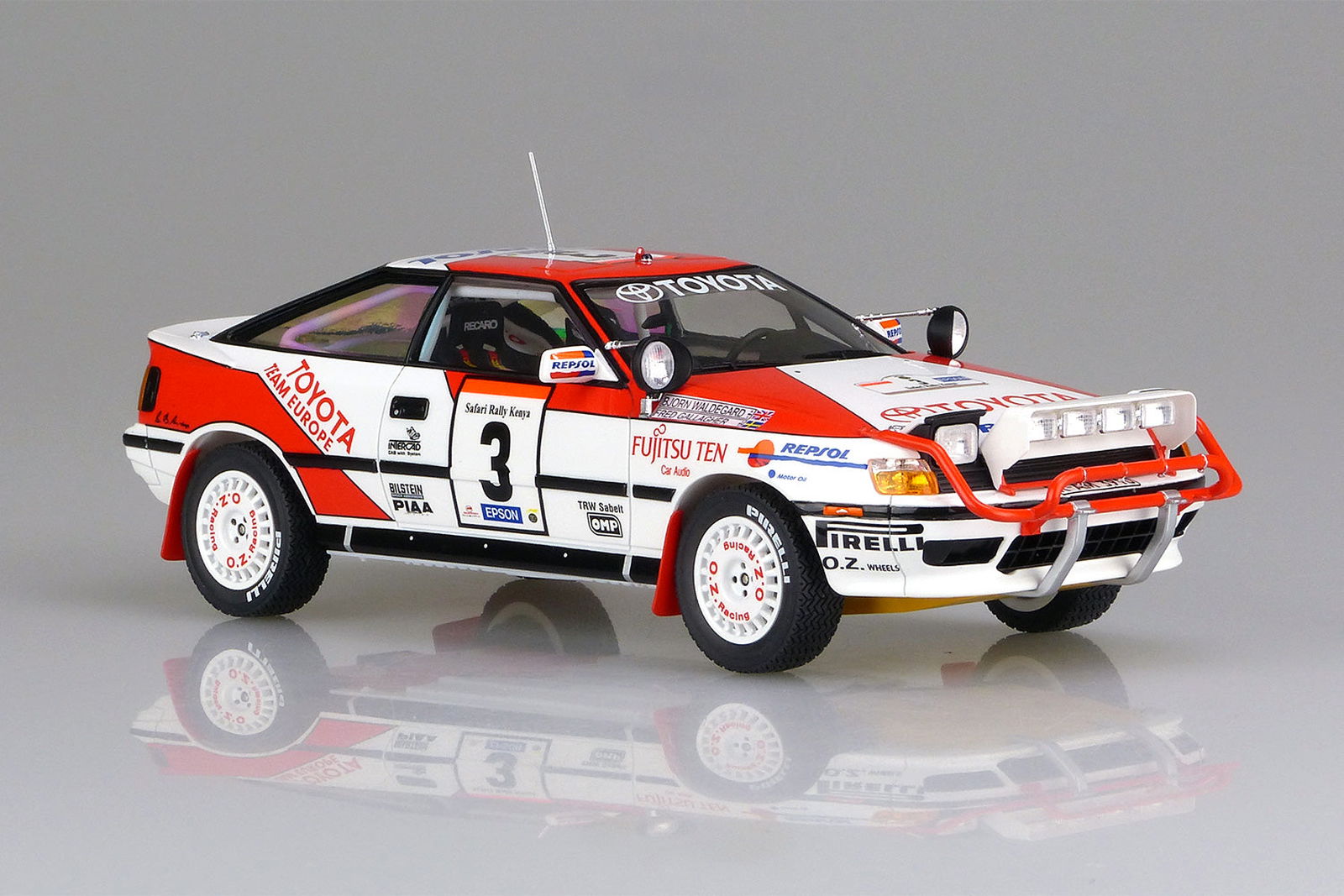 Aoshima Toyota Celica GT-FOUR (ST165) 1990 Safari Rally Winner Ver - BanzaiHobby