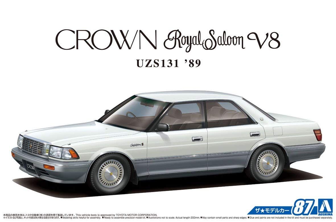 Aoshima Toyota Crown Royal Saloon G 89 UZS131 - BanzaiHobby