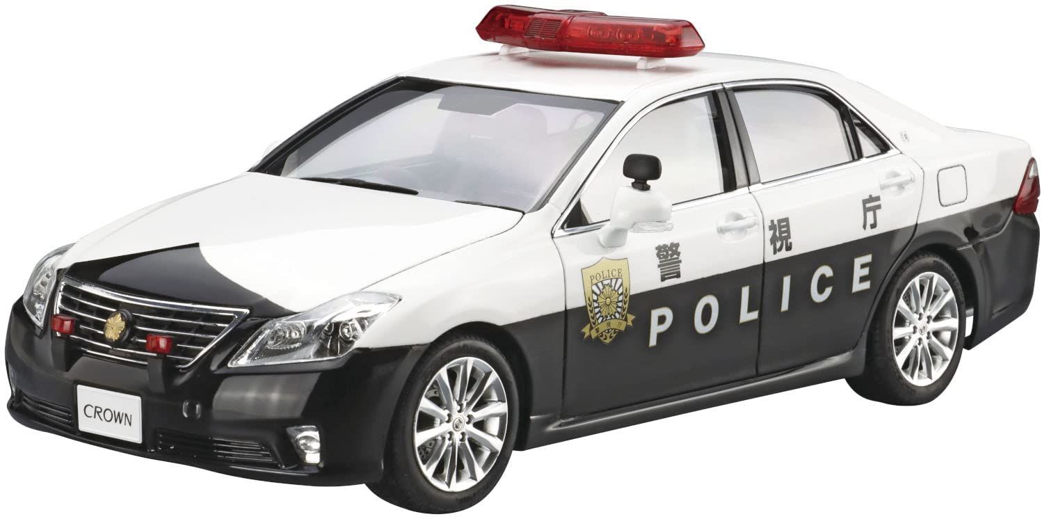 Aoshima Toyota GRS202 Crown Police Car for Traffic Control `10 - BanzaiHobby