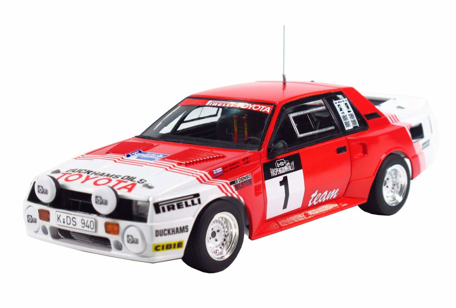 Aoshima Toyota TA64 Celica `85 Haspengouw Rally Version - BanzaiHobby