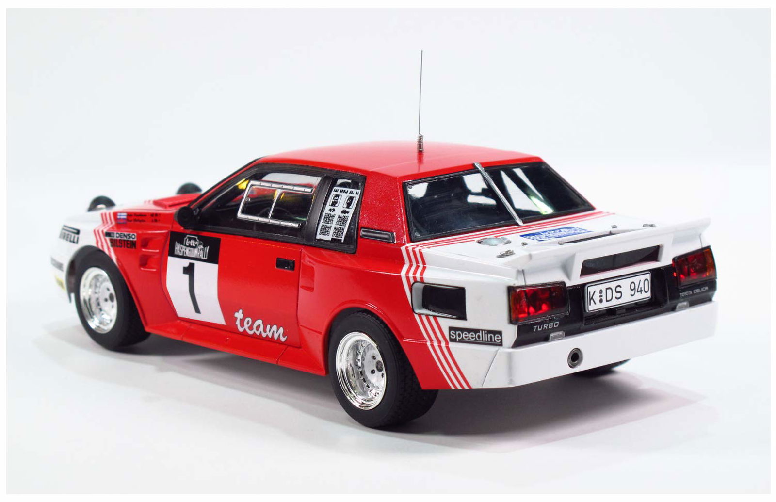 Aoshima Toyota TA64 Celica `85 Haspengouw Rally Version - BanzaiHobby