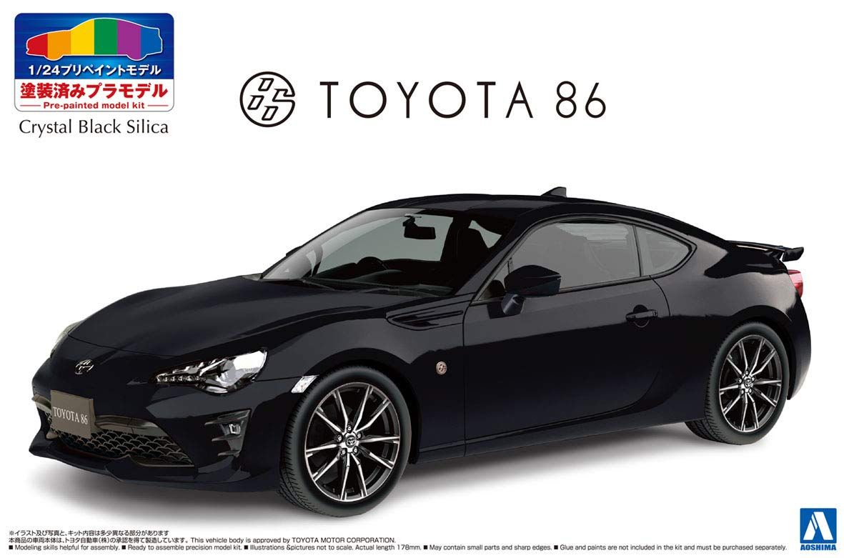 Aoshima Toyota ZN6 Toyota86 `16 (Crystal Black Silica) - BanzaiHobby