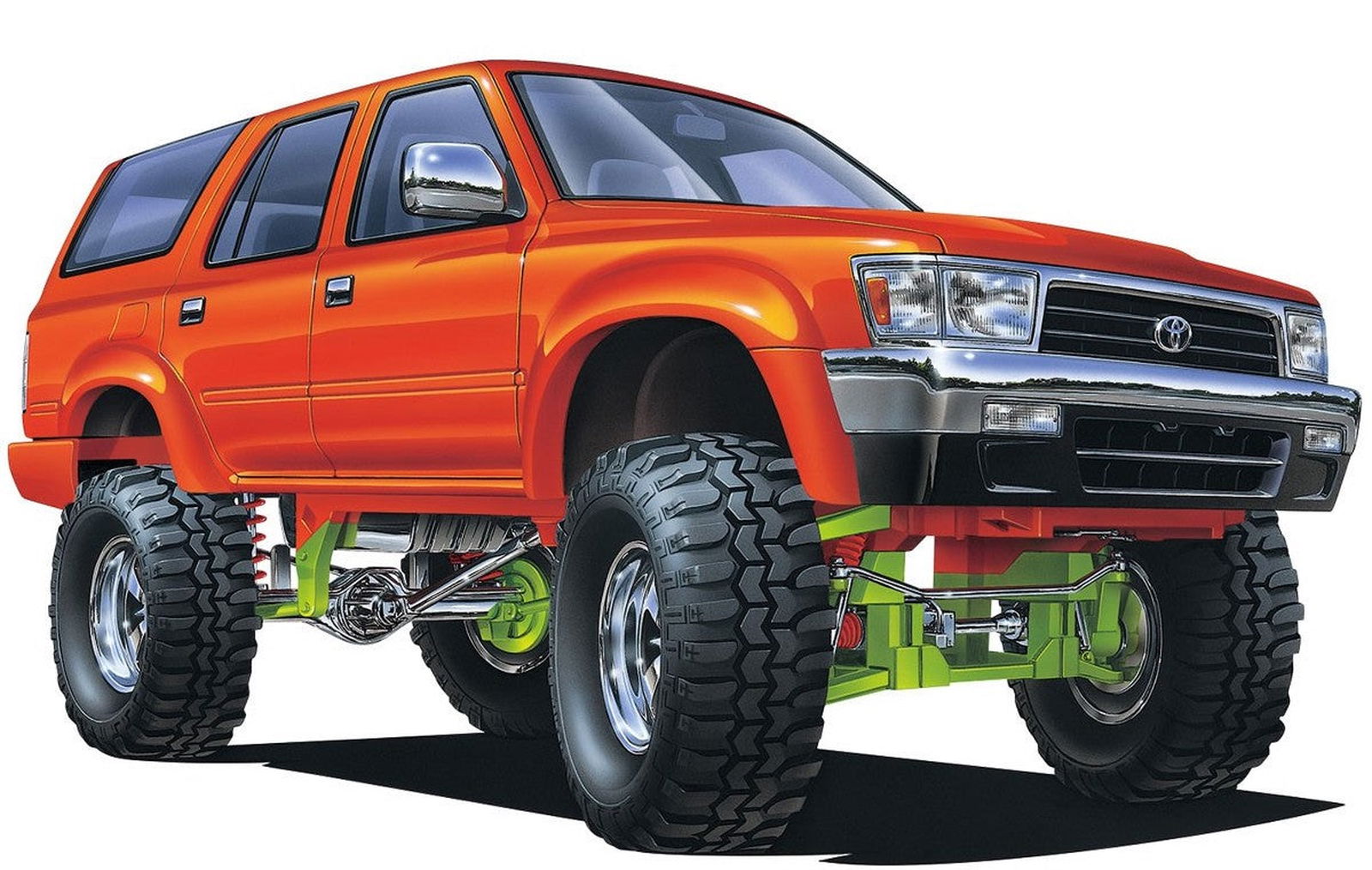 Aoshima VZN130G Hilux Surf Lift Up `91 (Toyota) - BanzaiHobby