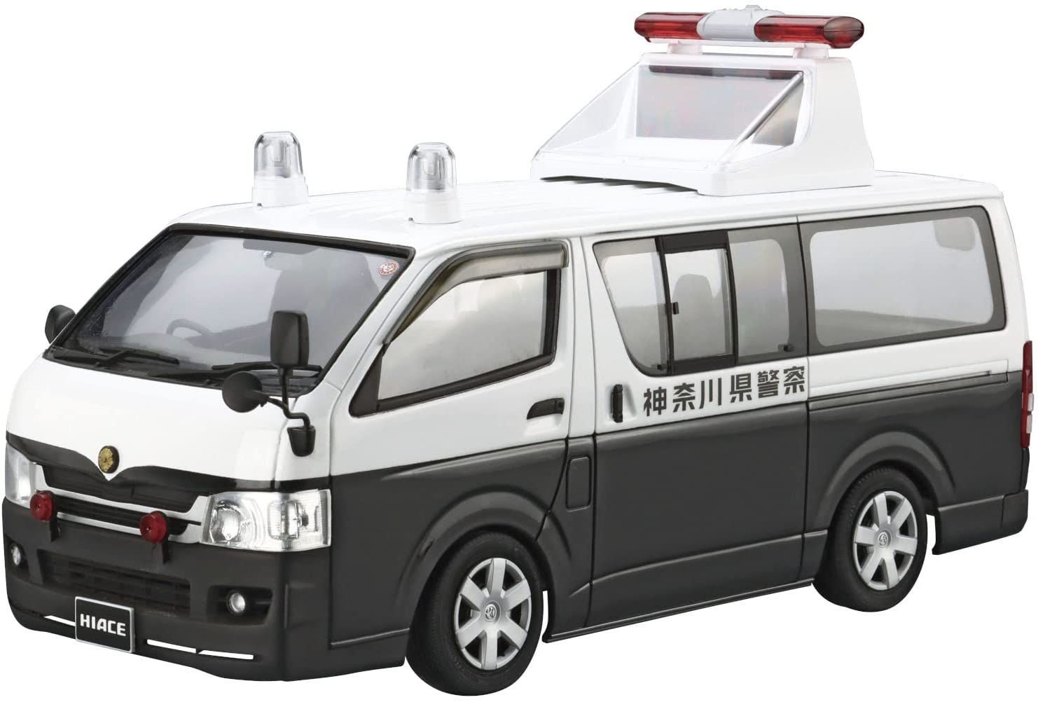 Aoshima Toyota TRH200V TRH200V Hiace Accident Processing Car/Area Inspec - BanzaiHobby