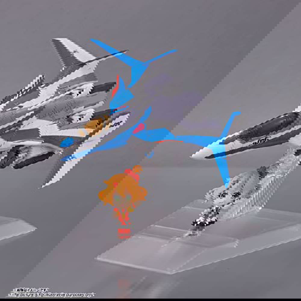 BANDAI SPIRITS(バンダイ スピリッツ) TINY SESSION マクロスΔ VF-31J ジークフリード (ハヤテ・インメルマン機) with フレイア・ヴィオン 約100mm PVC＆ABS製 塗装済み可動フィギュア - BanzaiHobby