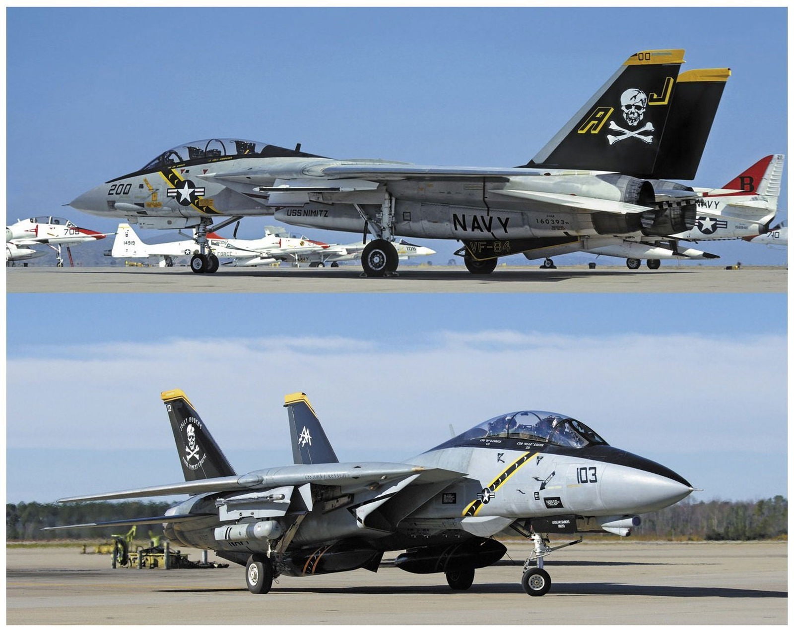 Hasegawa F-14A/B Tomcat Jolly Rogers (2 Set) - BanzaiHobby