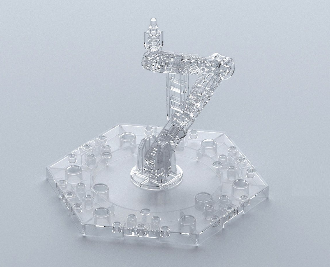 Bandai Action Base 05 Clear - BanzaiHobby