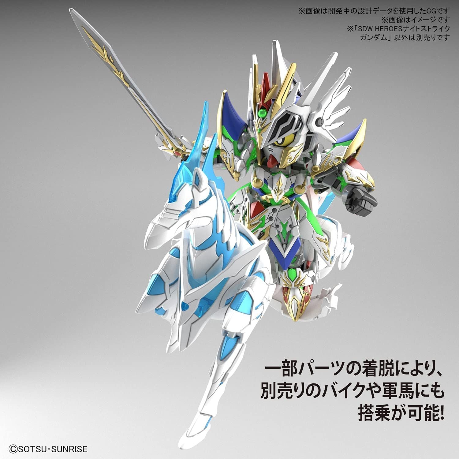 Bandai Bandai Spirits SDW HEROES Night Strike Gundam Color Coded - BanzaiHobby