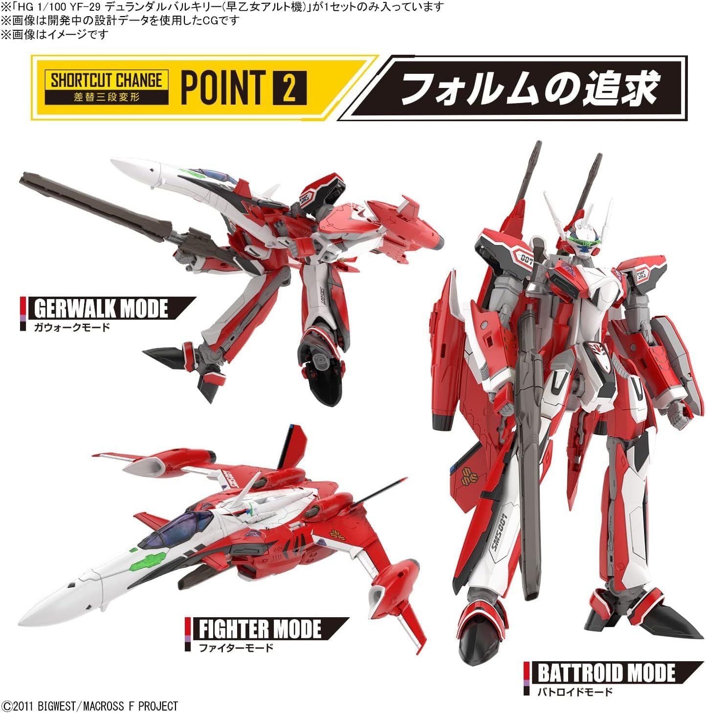 Bandai HG YF-29 DURANDAL VALKYRIE (ALTO USE) - BanzaiHobby