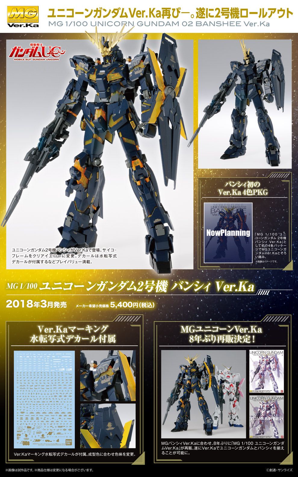 Bandai MG UNICORN GUNDAM 02 BANSHEE Ver.Ka - BanzaiHobby