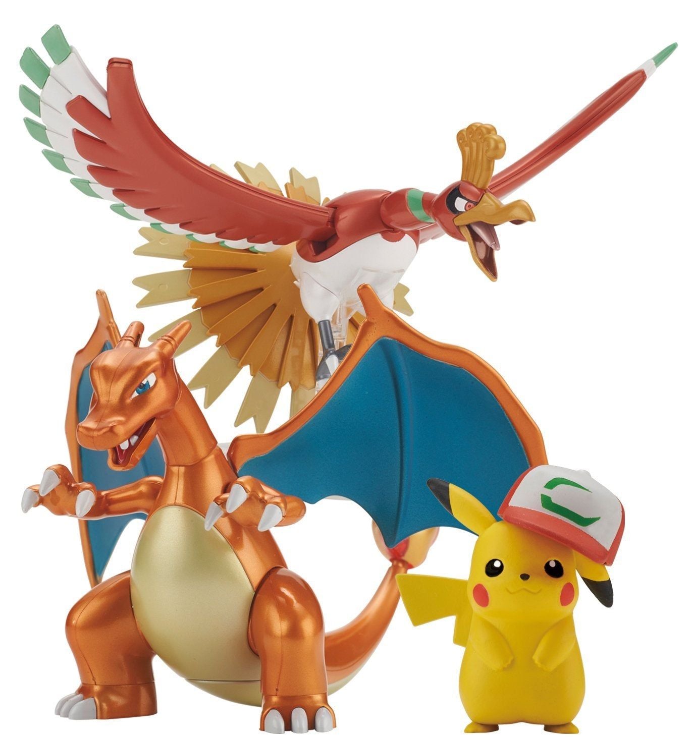 Bandai Poke Pla Houou & Lizardon & Satoshi's Pikachu - BanzaiHobby