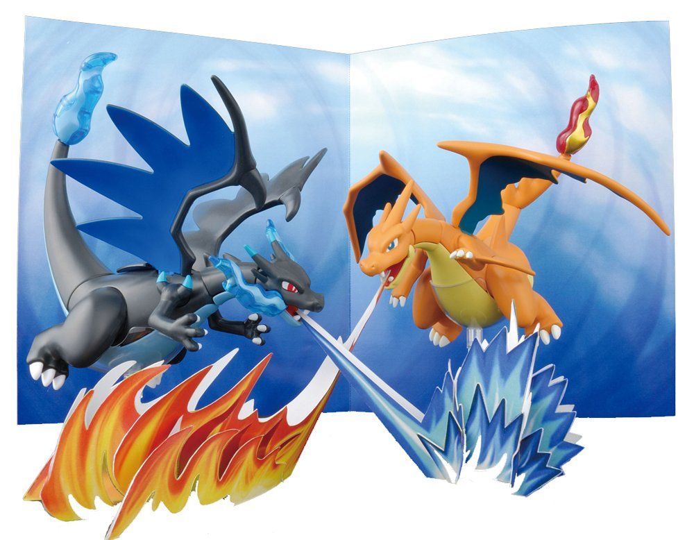 Bandai Pokemon Plastic Model Collection Mega Lizardon X & Mega Lizardon - BanzaiHobby