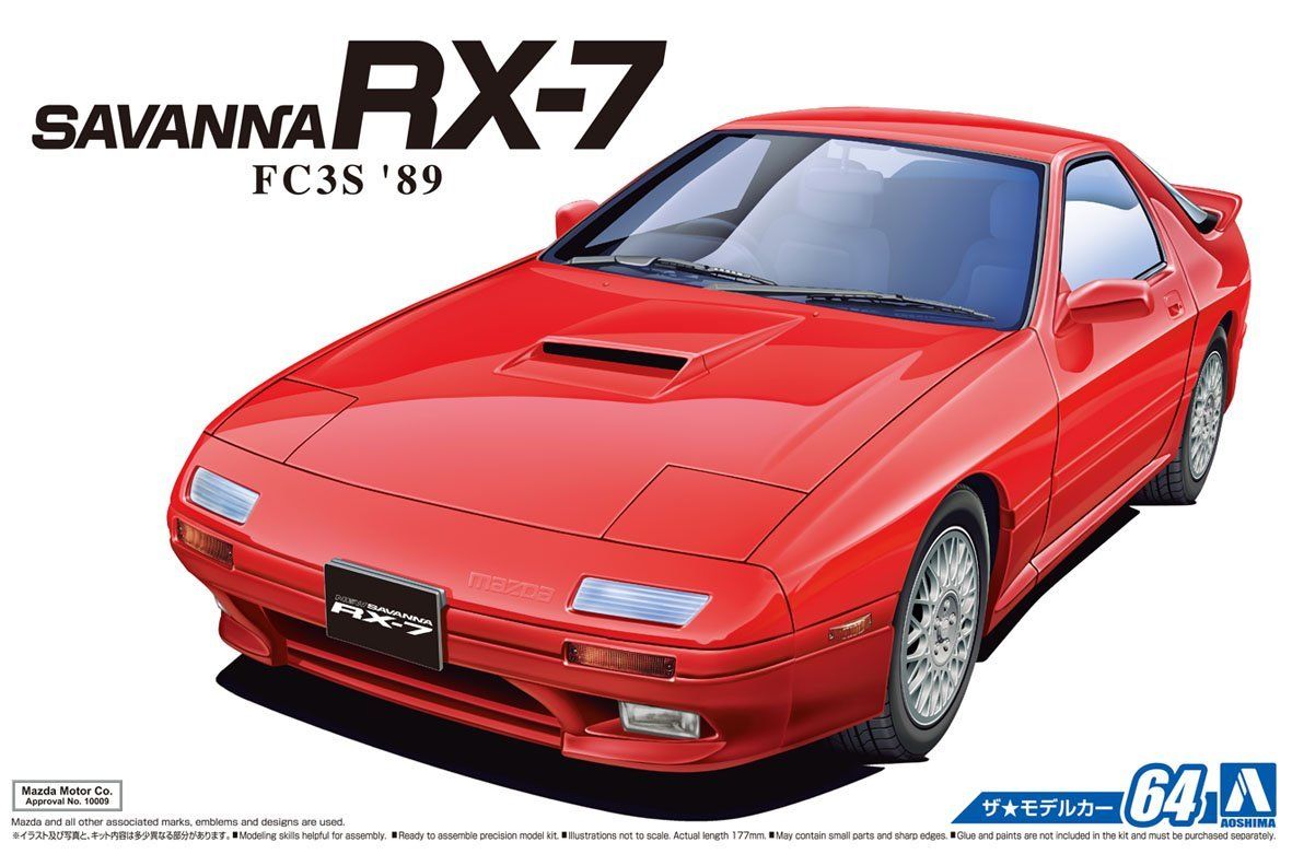 Bandai THE Model Car No.64 Mazda FC3S Savannah RX-7 89 - BanzaiHobby