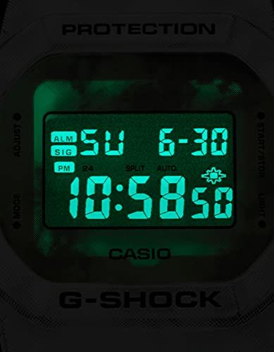 G-Shock DW5600GC-7 グランジスノー迷彩ウォッチ ブラック/ホワイト - BanzaiHobby