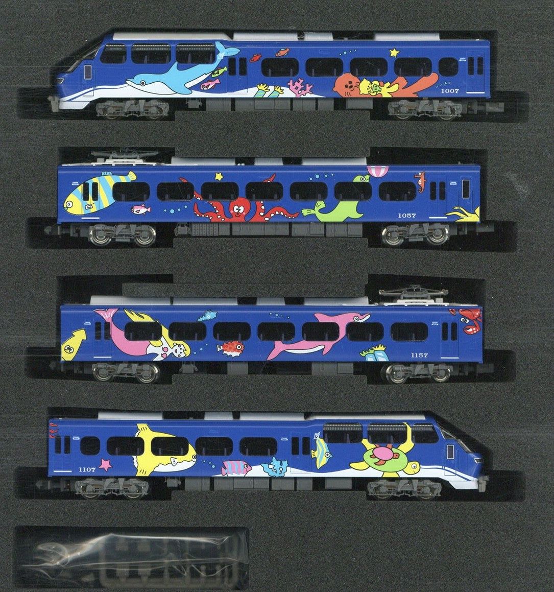 Greenmax 50683 Meitetsu Series 1000 Blue Liner Four Car Formation Set (w/ - BanzaiHobby