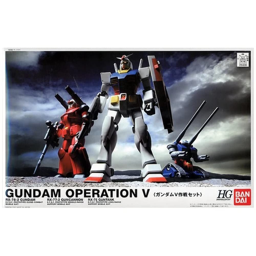 HGUC 1/144 RX-78-2/RX-77-2/RX-75 Gundam V Operation Set
