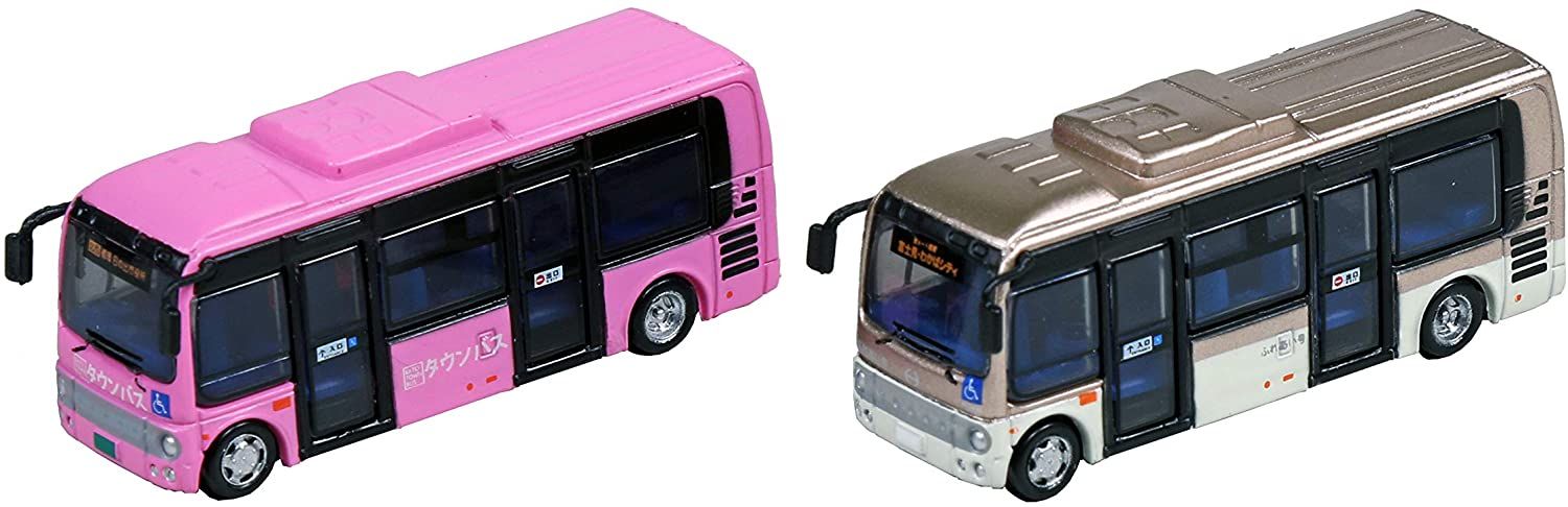 KATO 23-600B DioTown (N) Hino Poncho Pink / Beige (2 Pieces) - BanzaiHobby