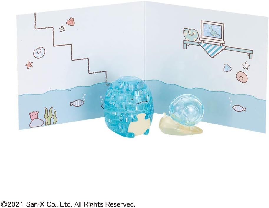 Beverly 50271 Crystal Puzzle - Sumikko Gurashi, Kage & Horny Snail, Blue - BanzaiHobby