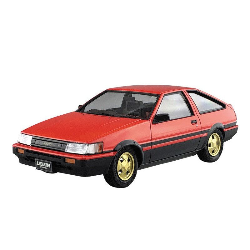 Aoshima Pre Painted Model SP Toyota AE86 Levin 84 (Red/Black) - BanzaiHobby