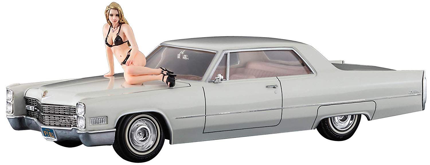 Hasegawa 1966 American Coupe TypeC w/Blond Girls Figure - BanzaiHobby