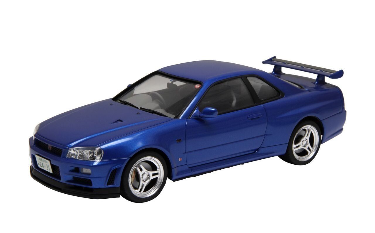 Fujimi 1/24 Nissan Skyline GT-R R34 w/Car Name Plate - BanzaiHobby