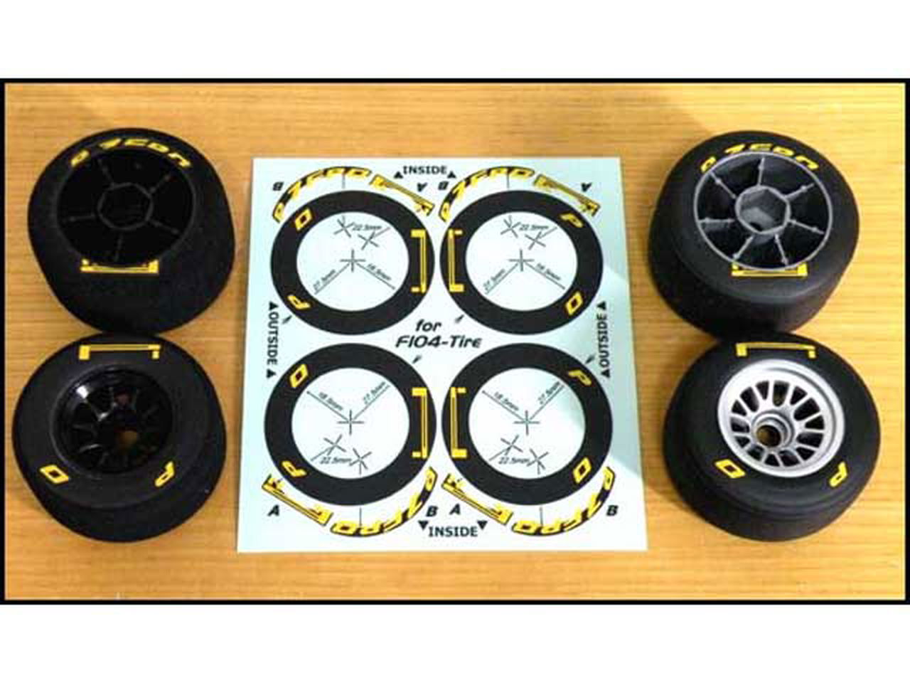 Chevron Models STS017 F1 Tire Logo Sticker - BanzaiHobby