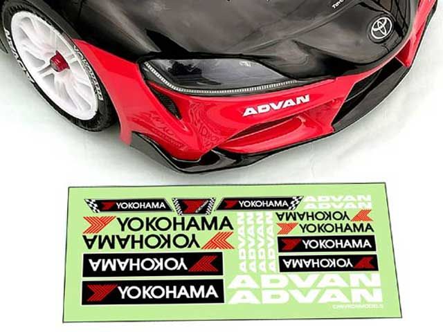 Chevron Models STS029 Yokohama Advan Body Sticker - BanzaiHobby