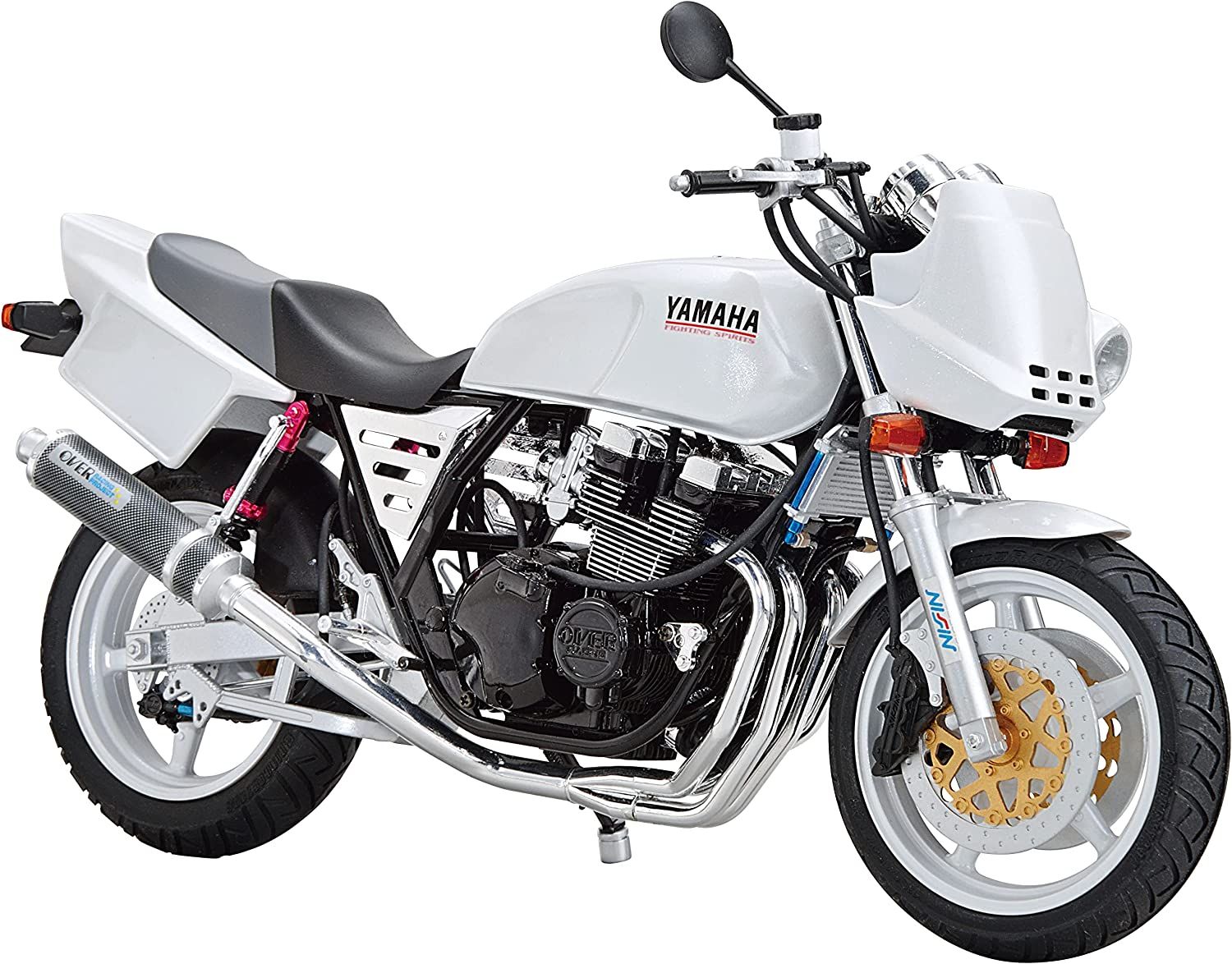 Aoshima Yamaha 4HM XJR400S `94 w/Custom Parts - BanzaiHobby