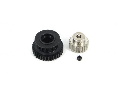 D-LIKE DL400 36T Pulley Gear & 22T Gear Set - BanzaiHobby