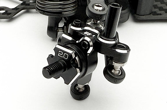 (PO NOV 2025) REVED D1-010FA2 RDX Aluminum Front Axle (2.0mm, 2pcs)