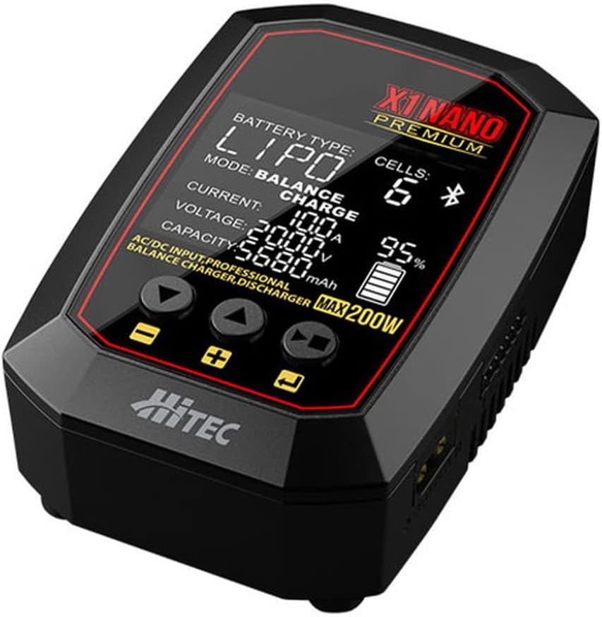 HiTec 44307-B AC/DC BALANCE CHARGER X1 NANO PREMIUM - BanzaiHobby