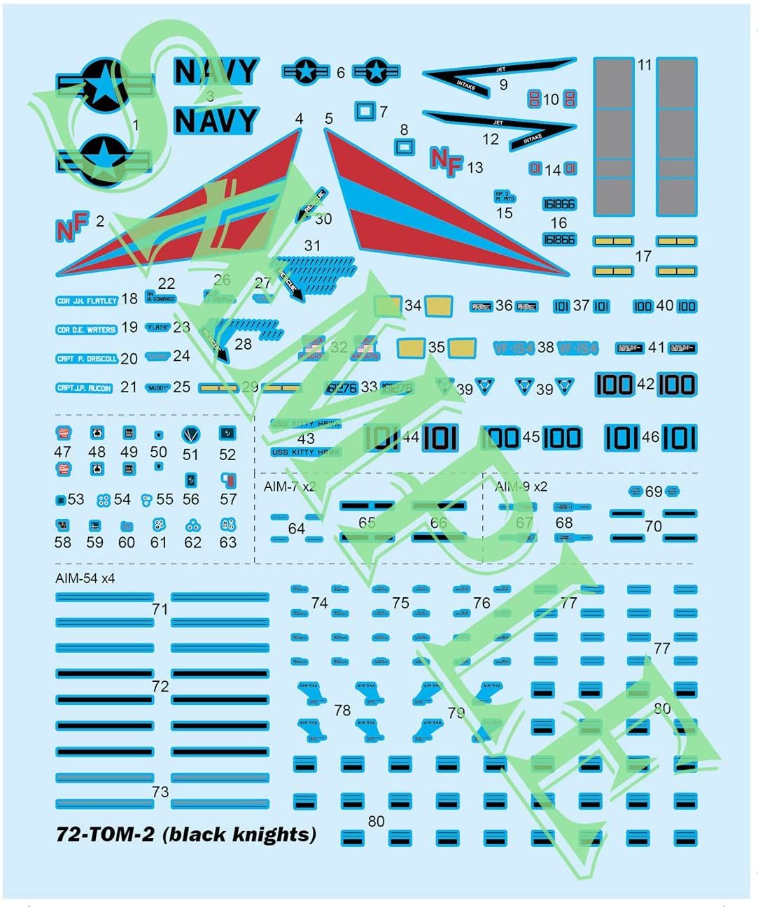 Doyusha USN F-14A Tomcat `VF-154 Black Knights` - BanzaiHobby