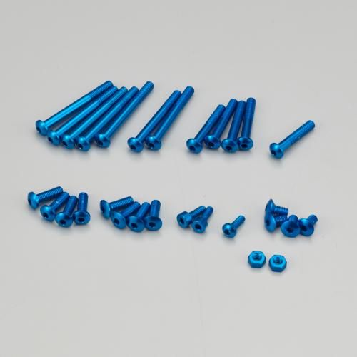 Ko Propo 10594 Aluminum Screw set for EX-RR/EX-2 Blue - BanzaiHobby