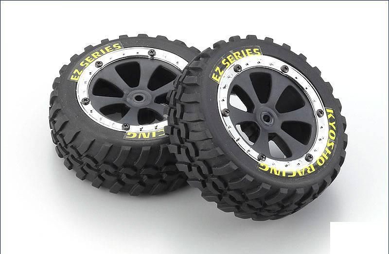 EZ002 Tire & Wheel Set (Sand Master) - BanzaiHobby